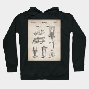 Whisky Pourer Patent - Whisky Art - Antique Hoodie